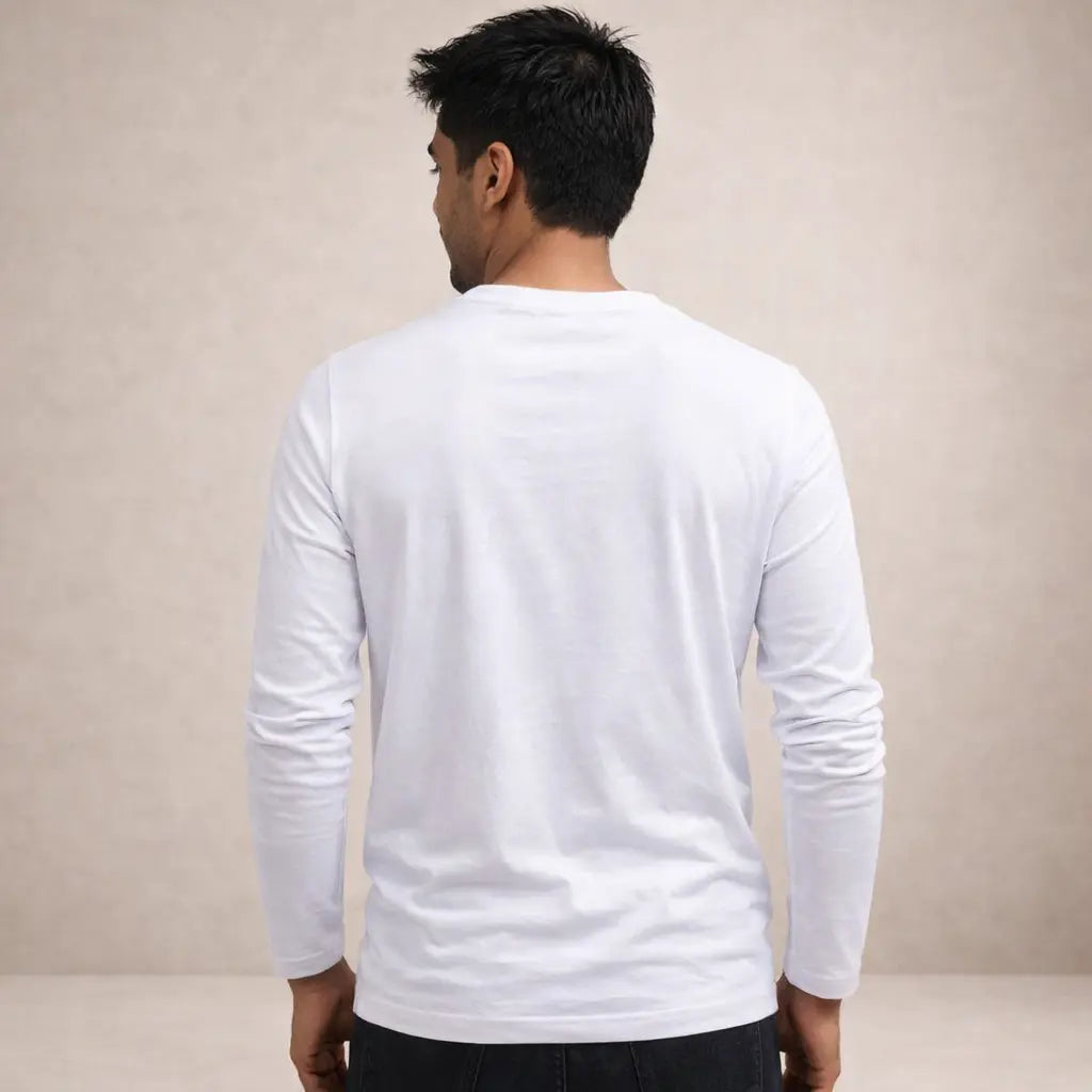 Langærmet T Shirt Herre | Minimalistisk Design med Komfortabel Pasform | Ideel til Hverdagsbrug 4