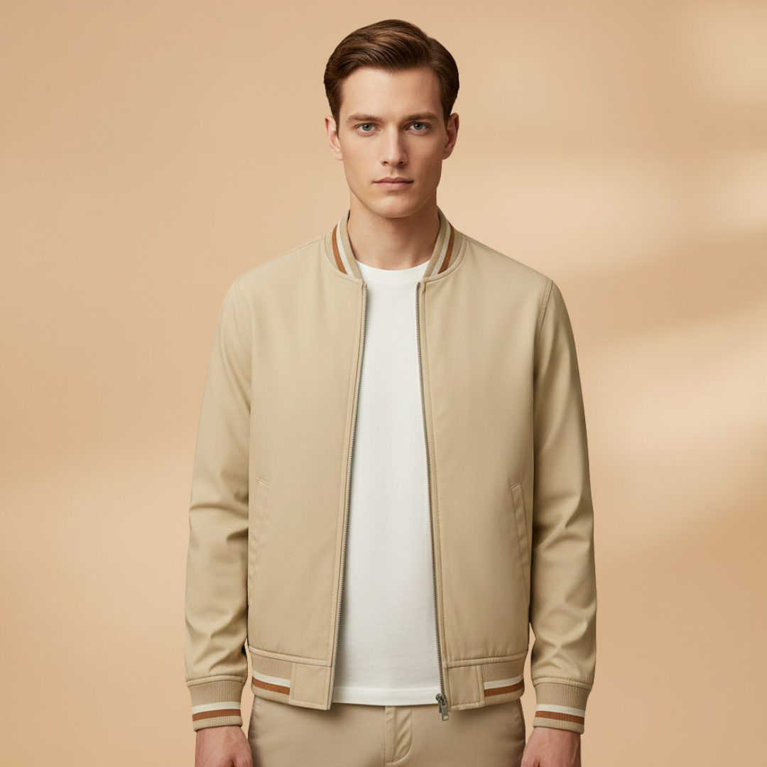 Let Bomberjakke Herre | Letvægts Design med Fuld Lynlås | Komfortabel Pasform til Overgangssæsonen 10