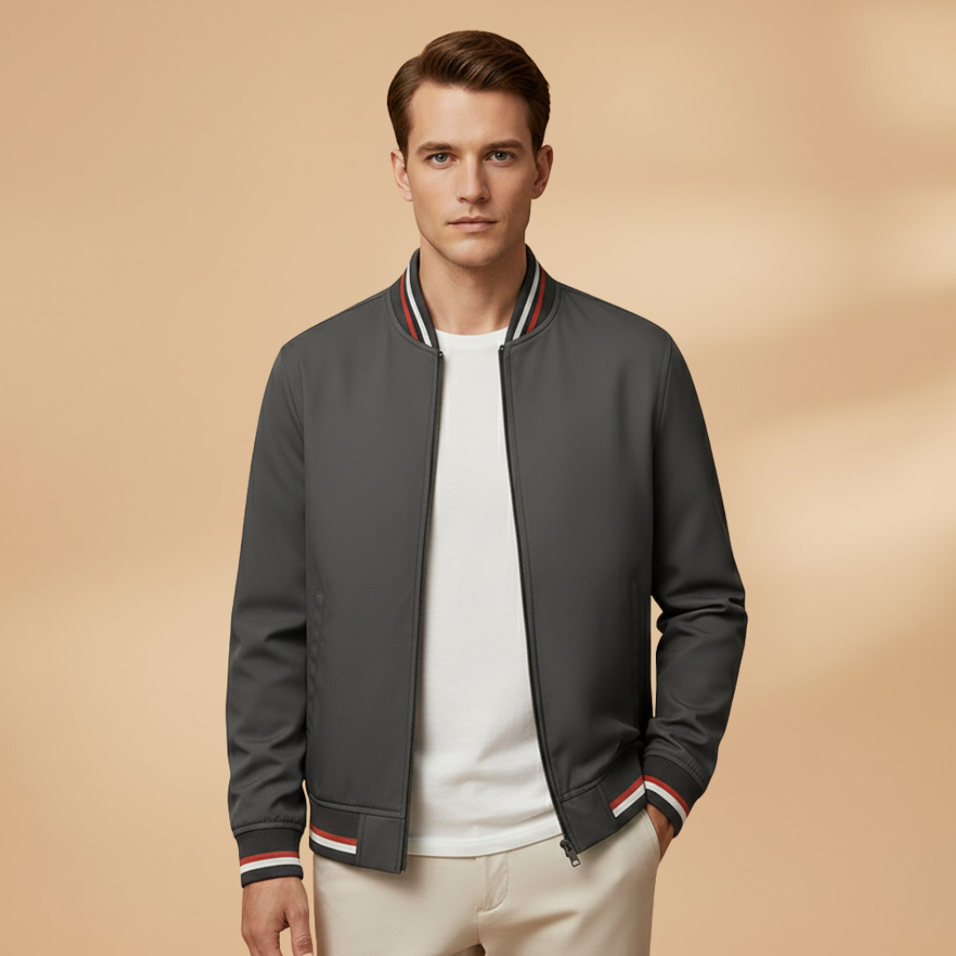 Let Bomberjakke Herre | Letvægts Design med Fuld Lynlås | Komfortabel Pasform til Overgangssæsonen 8