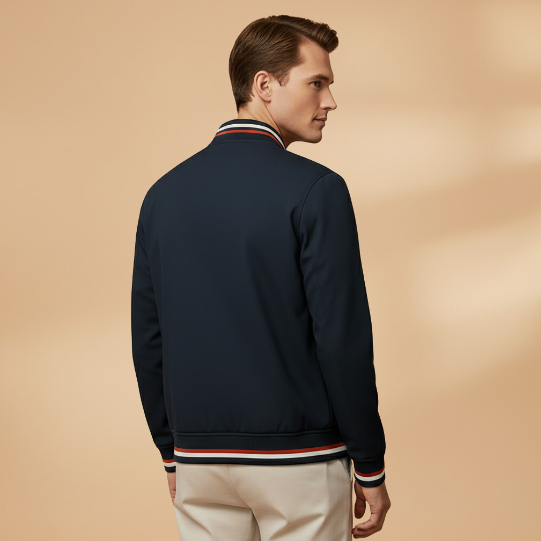 Let Bomberjakke Herre | Letvægts Design med Fuld Lynlås | Komfortabel Pasform til Overgangssæsonen 5