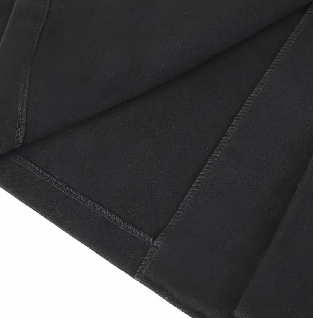 Sebastian | Sort Trenchcoat til Mænd med Klaplommer