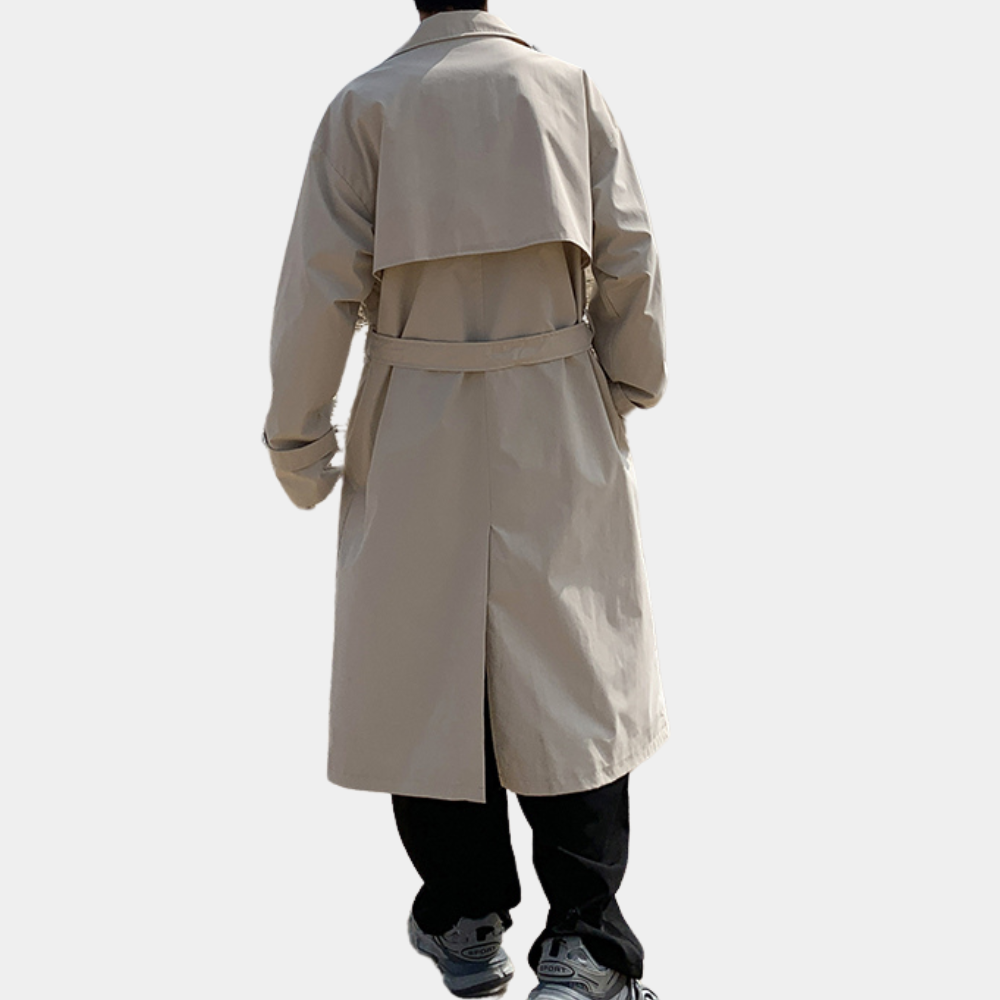 Sebastian | Casual Trenchcoat til Mænd med Dobbelte Knapper