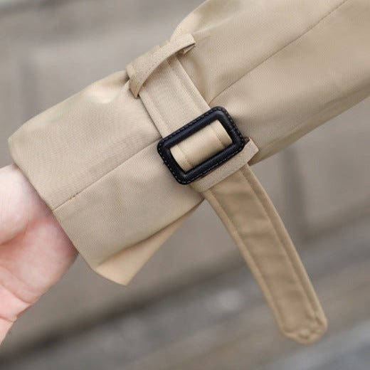 Sebastian | Moderne Trenchcoat til Mænd med Dobbelte Knapper