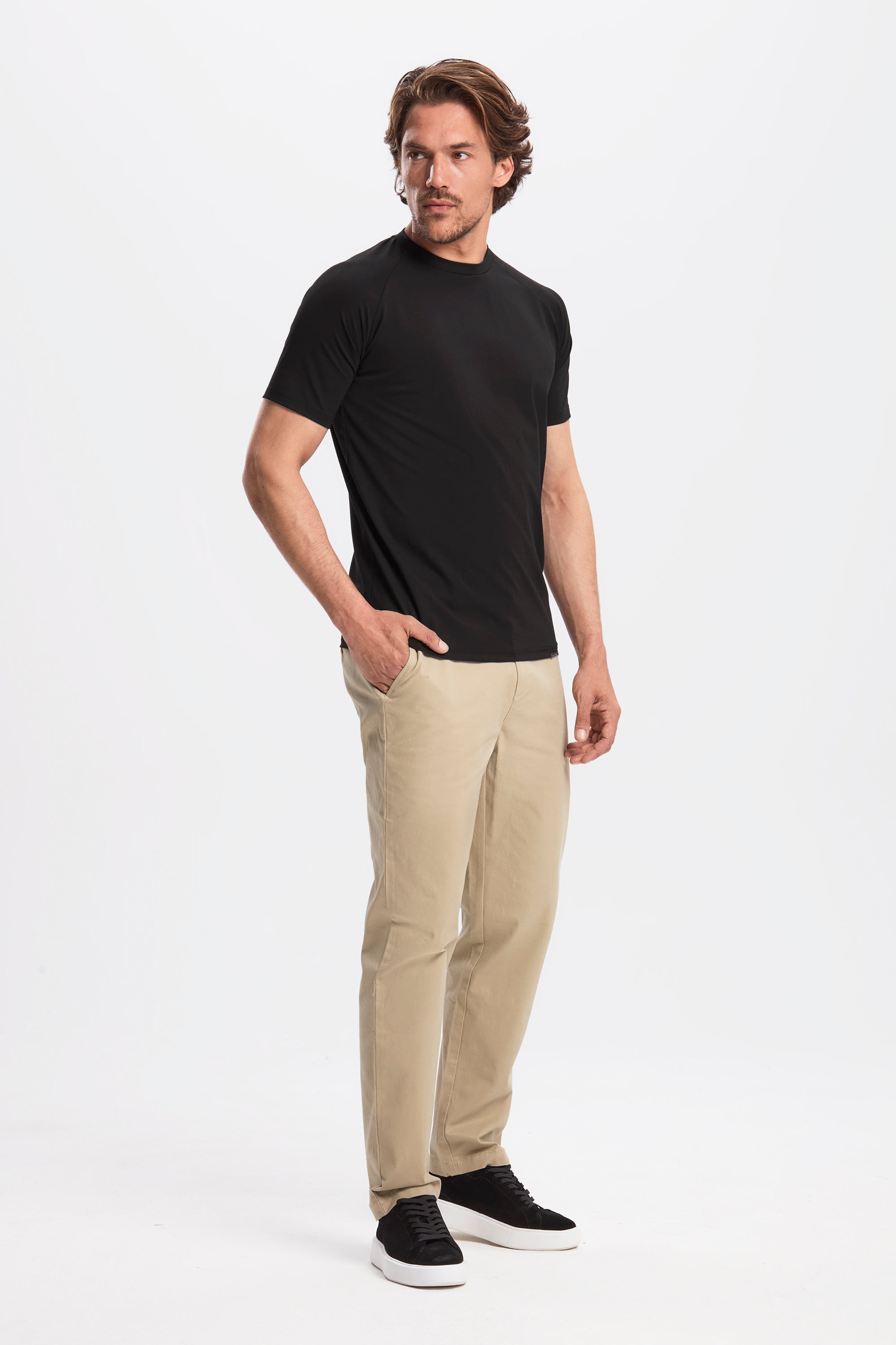 Muscle Basic T-Shirt til Mænd - Slank Fit, Åndbart Stof, Alsidig Stil 1