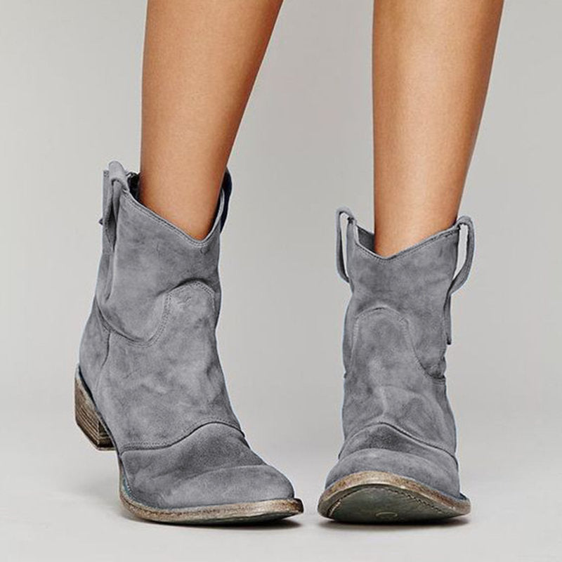 Texana Women's Western Ankle Boots – Pointed Toe, Cuban Heel