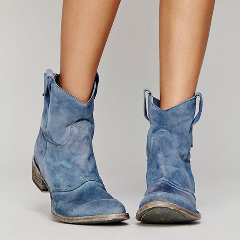 Texana Women's Western Ankle Boots – Pointed Toe, Cuban Heel