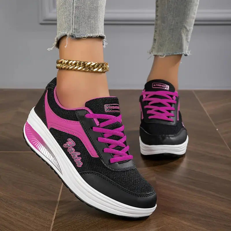 Sneakers Dame ortopædiske – Stødabsorberende sål, stabil støtte og komfort til hverdag  Panorla