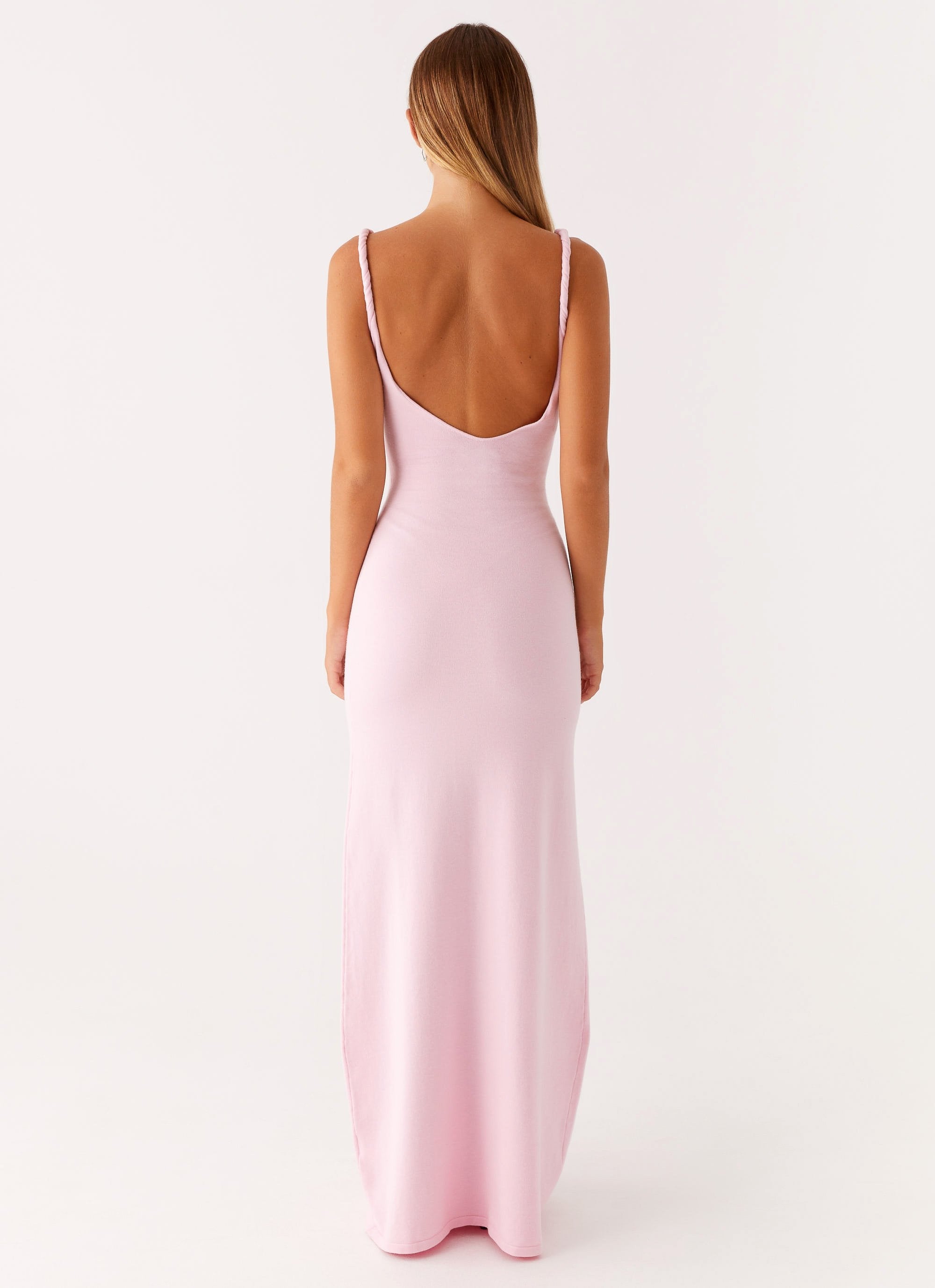 Slip Maxi Dress Women – Twisted Straps Slim Fit