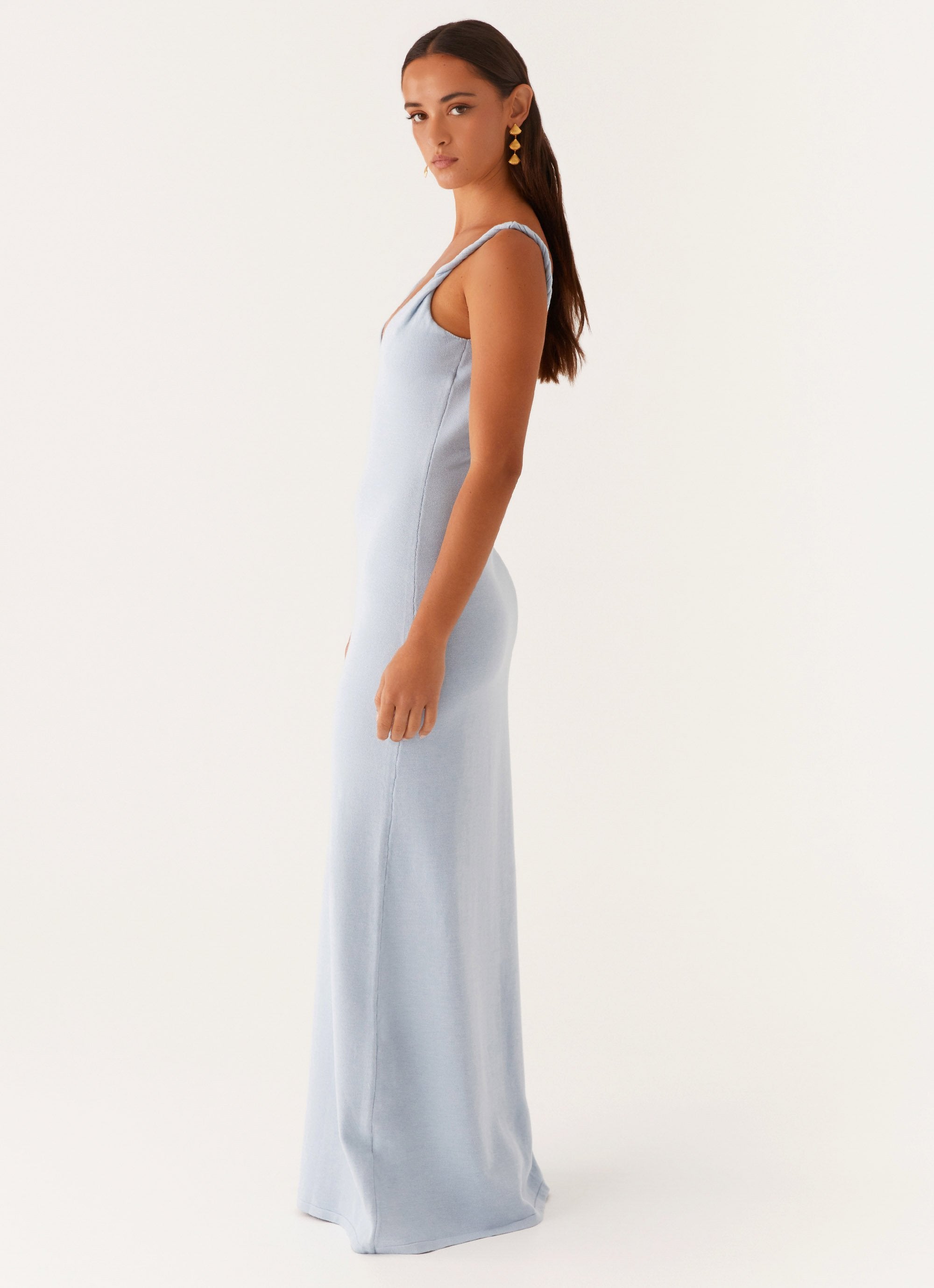 Slip Maxi Dress Women – Twisted Straps Slim Fit