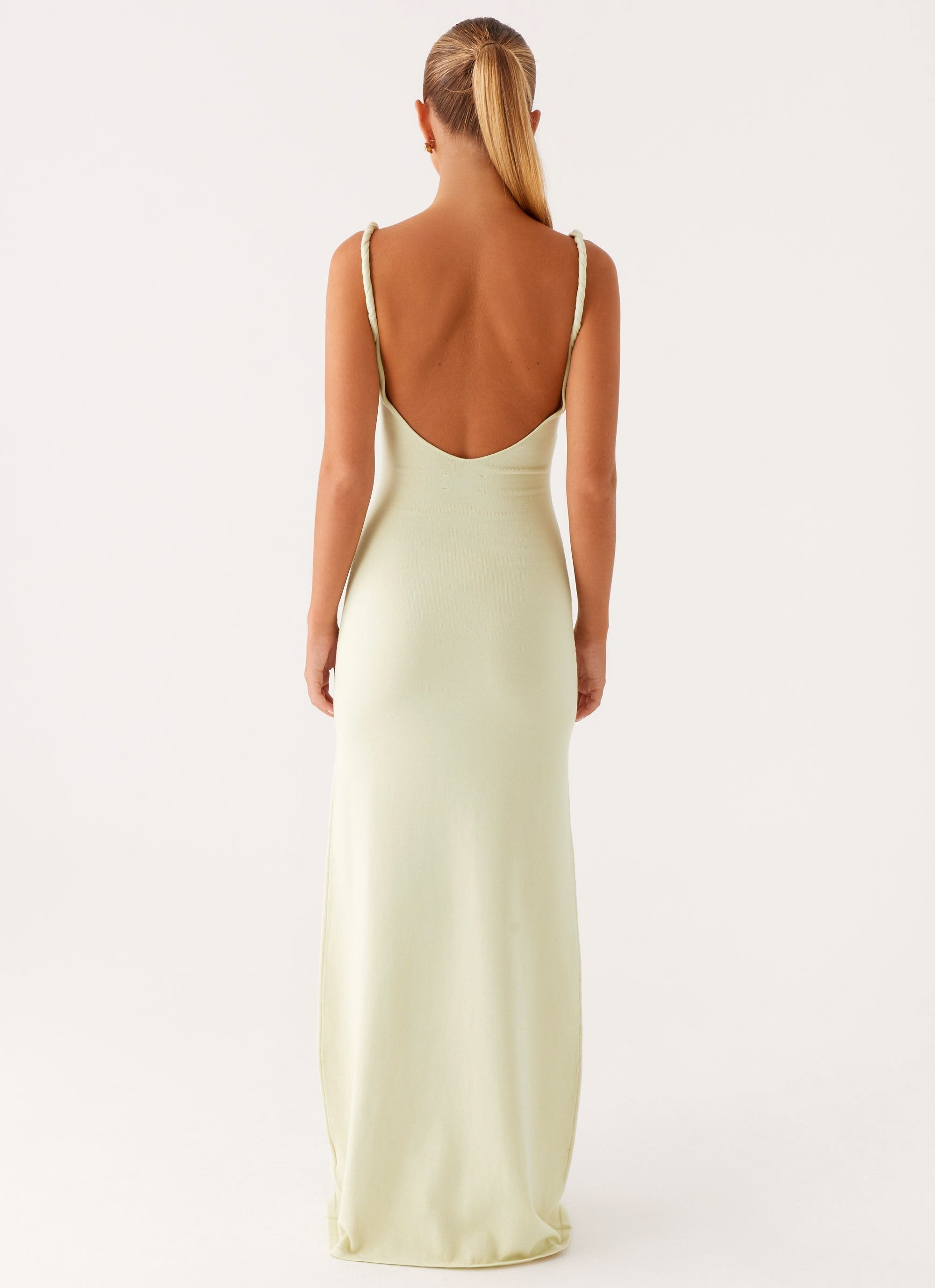 Slip Maxi Dress Women – Twisted Straps Slim Fit