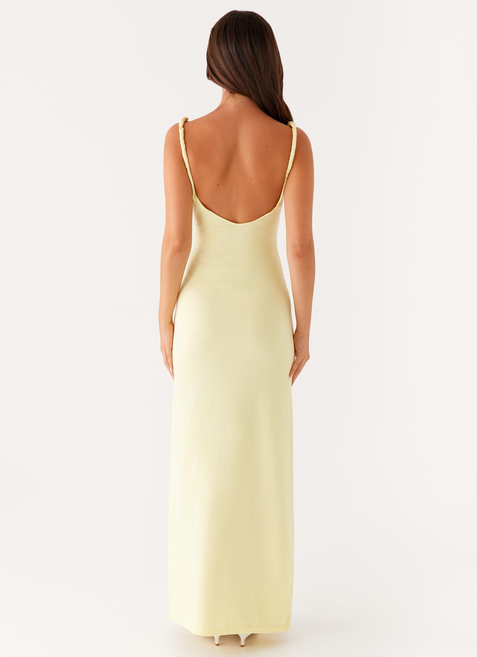 Slip Maxi Dress Women – Twisted Straps Slim Fit