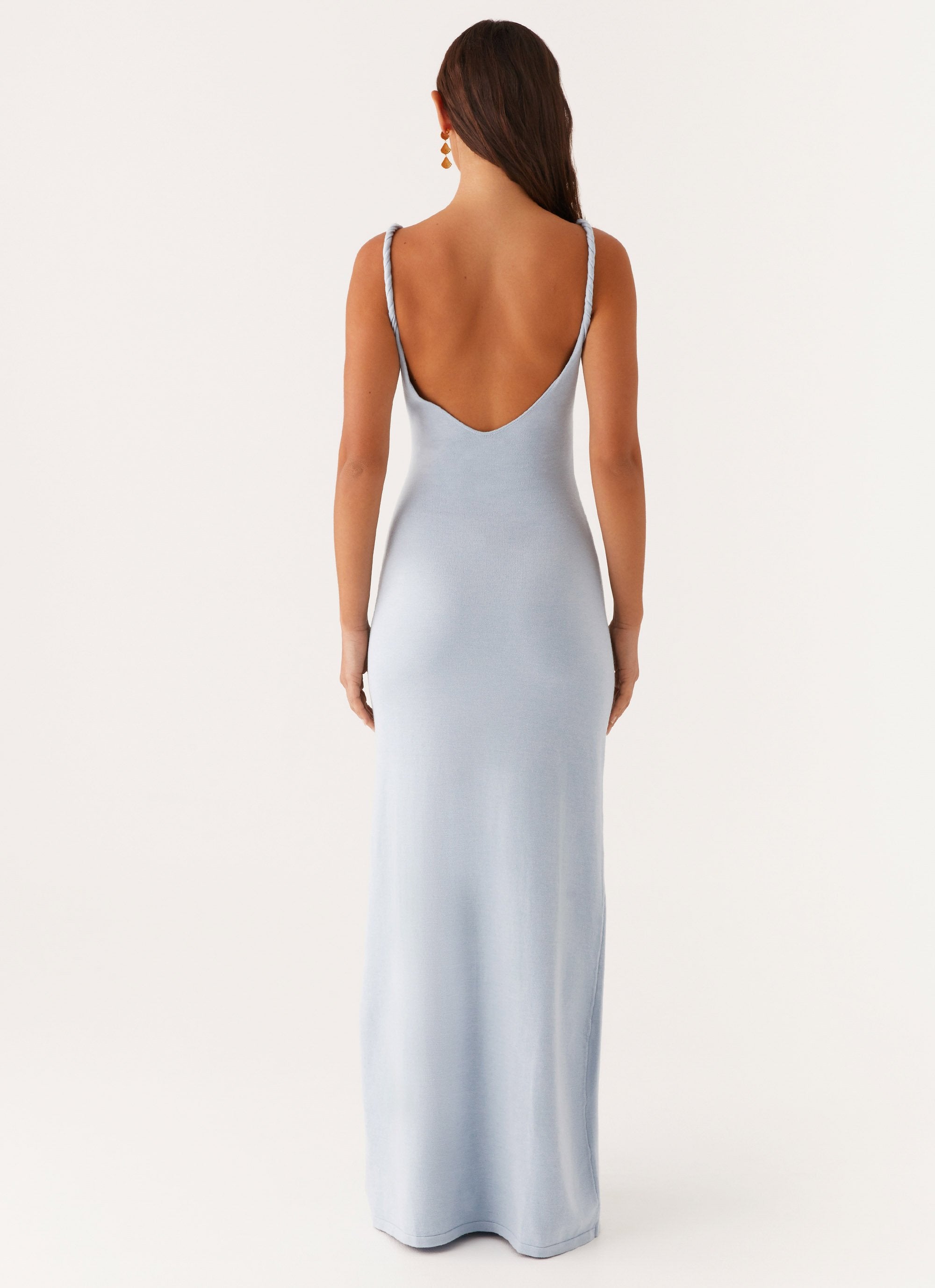 Slip Maxi Dress Women – Twisted Straps Slim Fit