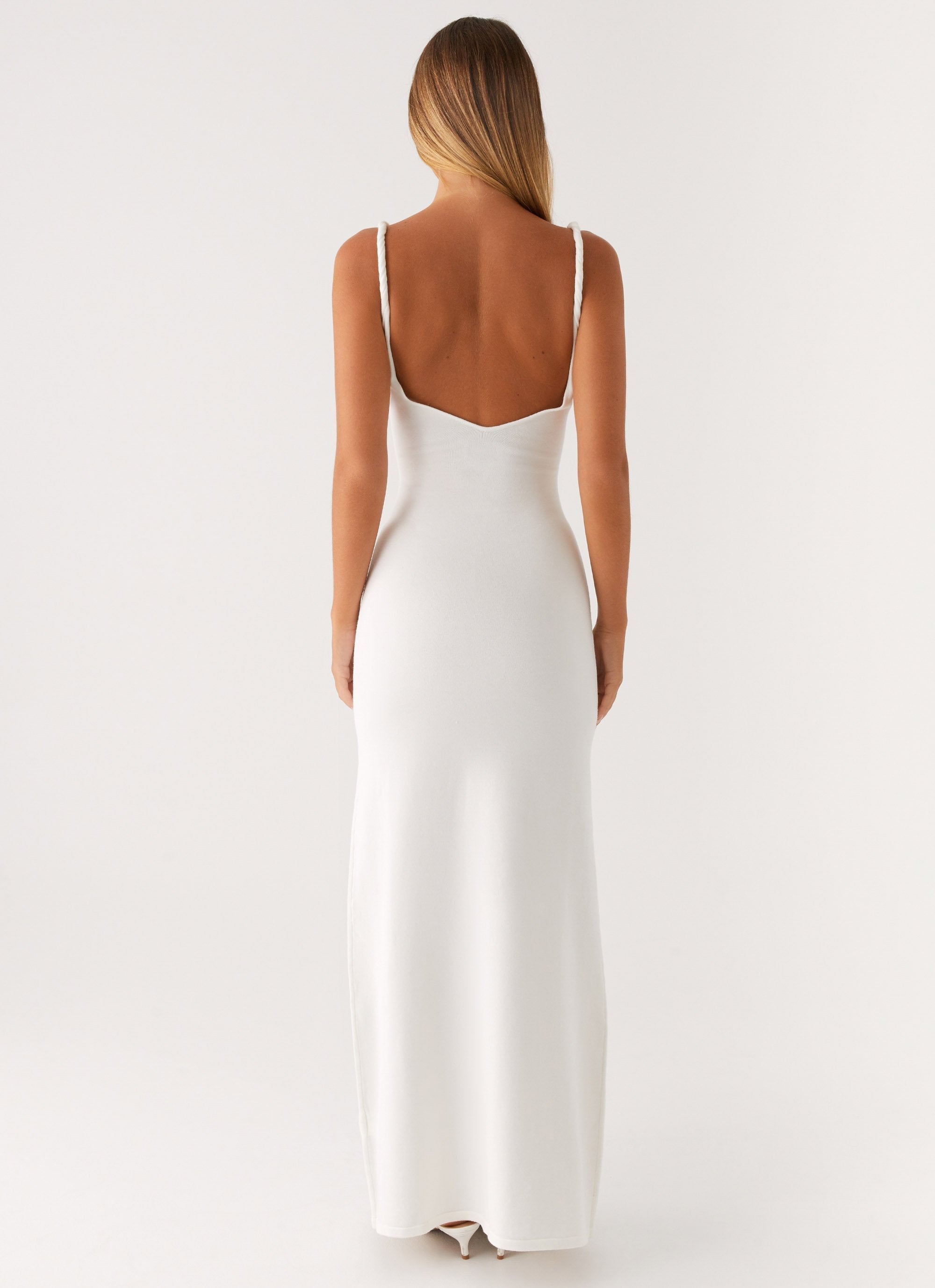 Slip Maxi Dress Women – Twisted Straps Slim Fit
