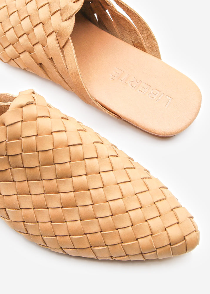 Woven Leather Mule Women – Pointed Toe Slip-On for Summer