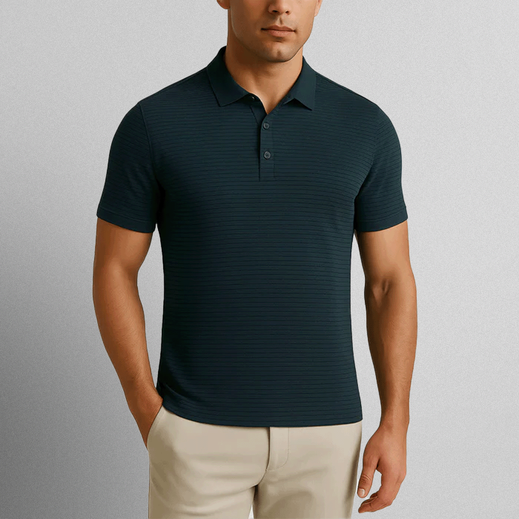 Premium Herre Polo Shirt i Åndbart Stof med Flatterende Pasform 1