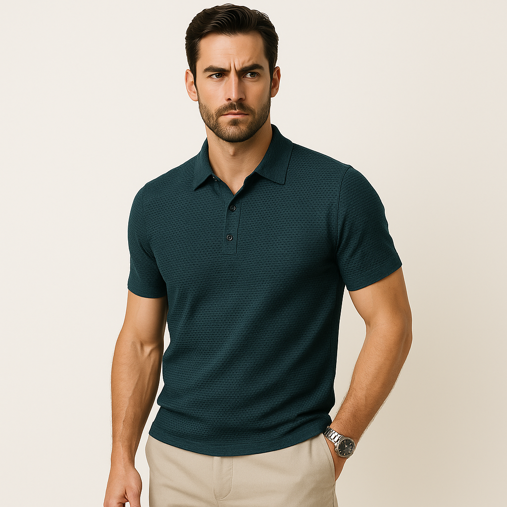 Premium Herre Polo Shirt i Åndbart Stof med Flatterende Pasform 8