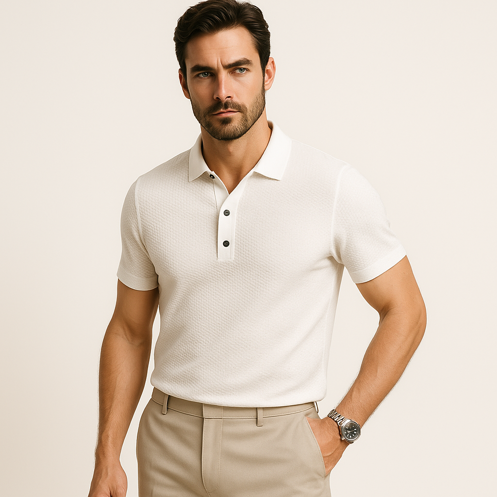 Premium Herre Polo Shirt i Åndbart Stof med Flatterende Pasform 8