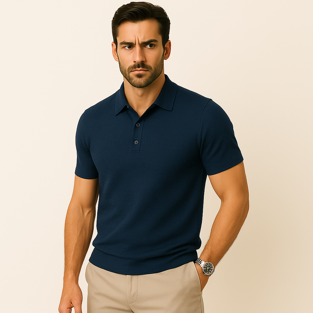 Premium Herre Polo Shirt i Åndbart Stof med Flatterende Pasform 6
