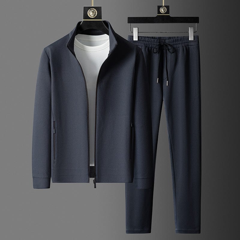 Premium Herre Tracksuit Sæt - Komfortabel Zip-Up Jakke og Jogger Bukser 1