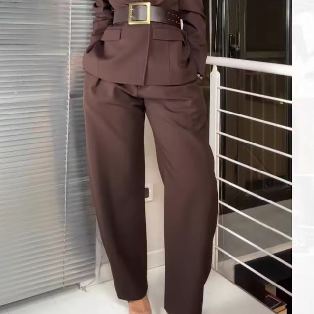 Clara | Bukser Dame med Høj Talje & Buet Barrel-Ben | Tapered Fit til Komfort og Stil 1