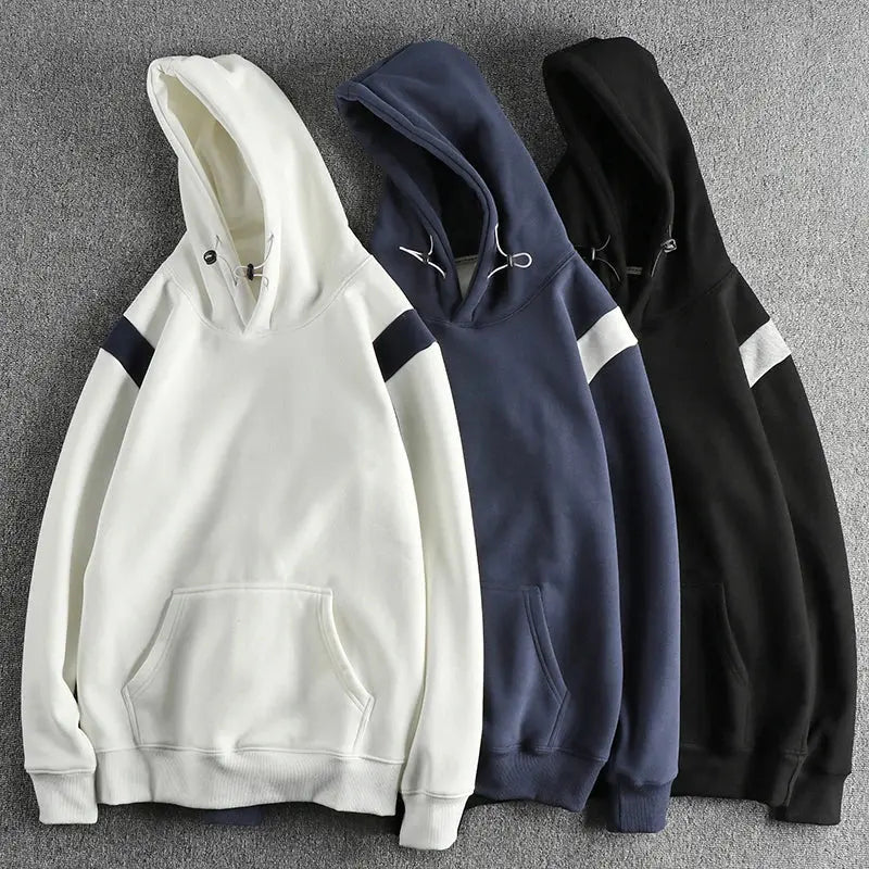 Frederik | Hoodie Mænd Med Løs Pasform Hætte & Ribkanter Til Hverdag