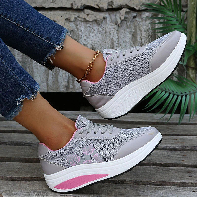 Ortopædiske Sneakers Dame – Platform Komfortsko med Buestøtte