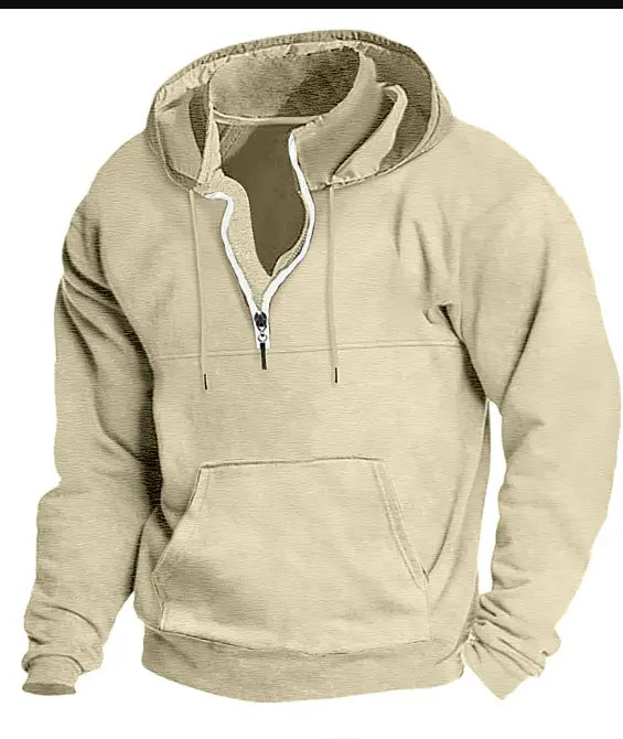 Hættetrøjer Mænd | Løs Pasform Hoodie med Justerbar Hætte | Komfortabel til Hverdagsbrug 25