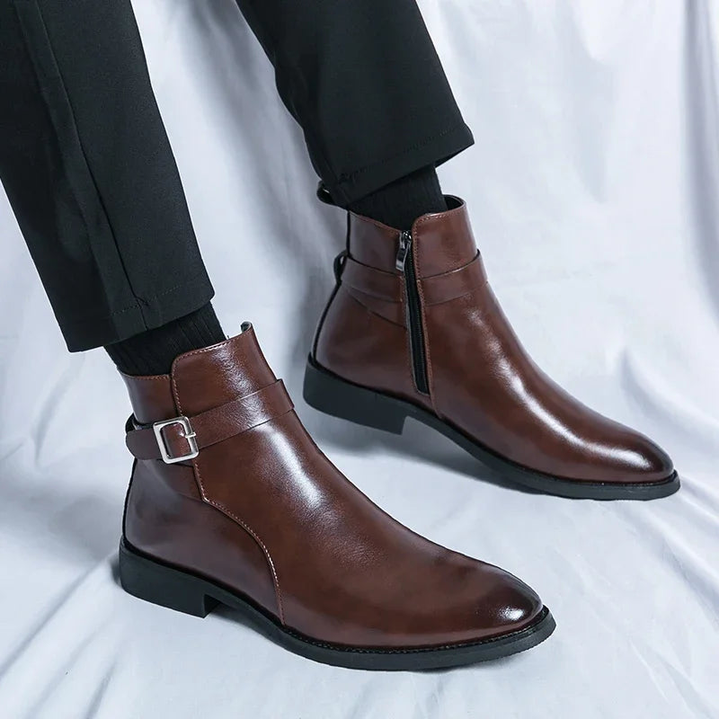 Stefan | Men's Chelsea Boots in Genuine Leather