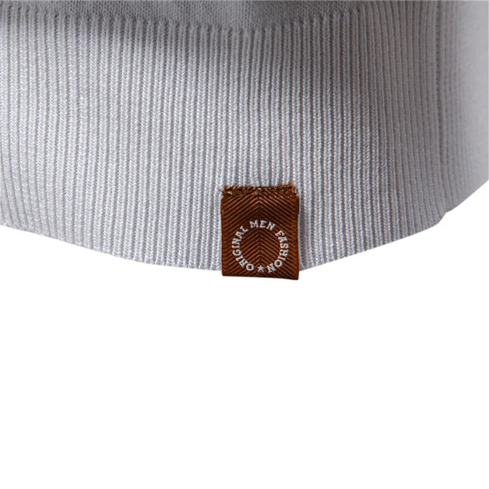Slim Fit Herre Polo Shirt med Lynlås og Bryststribe 6