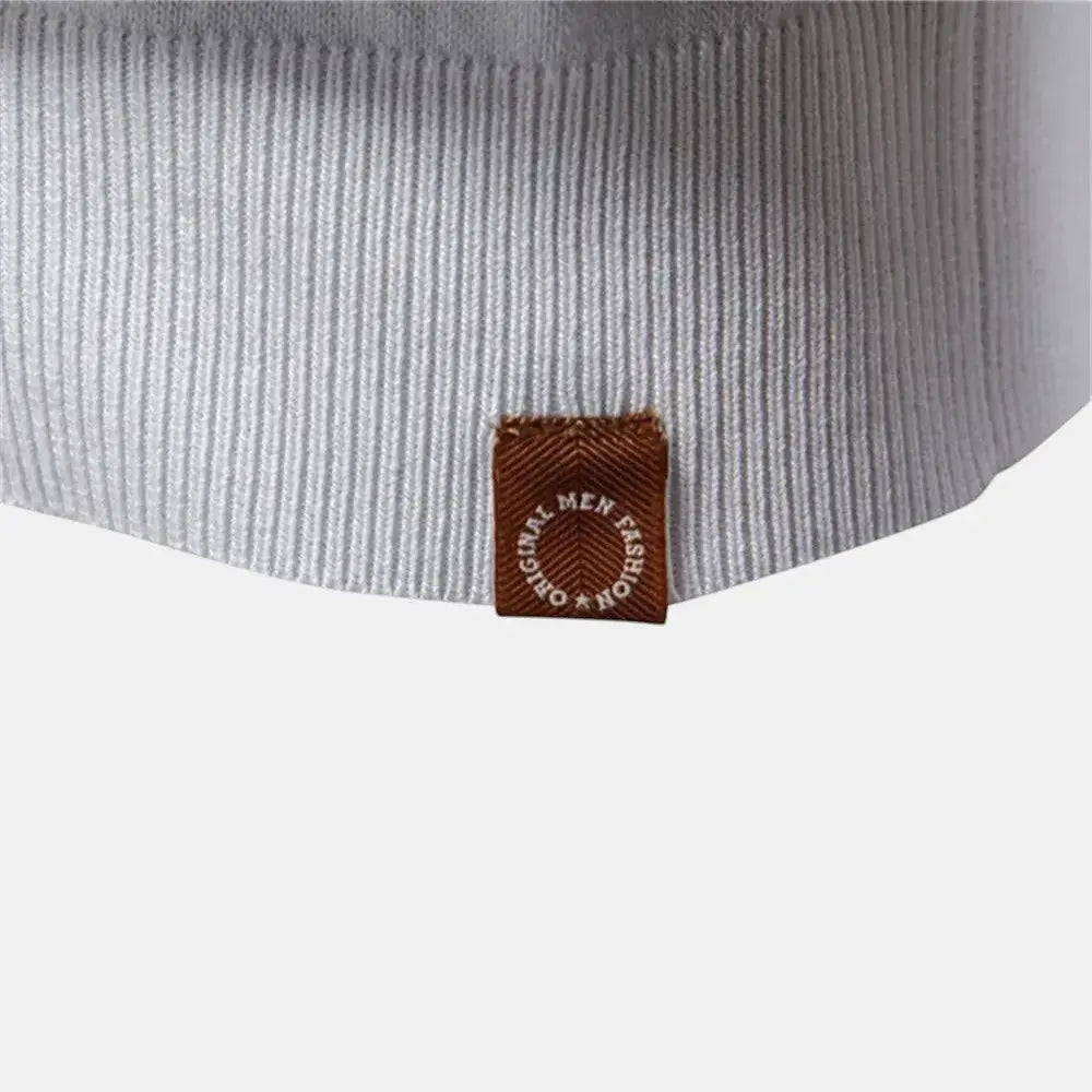 Mads Collection | Men's Polo Shirt with Zipper & Chest Stripe | Modern Slim Fit for Everyday Style 7