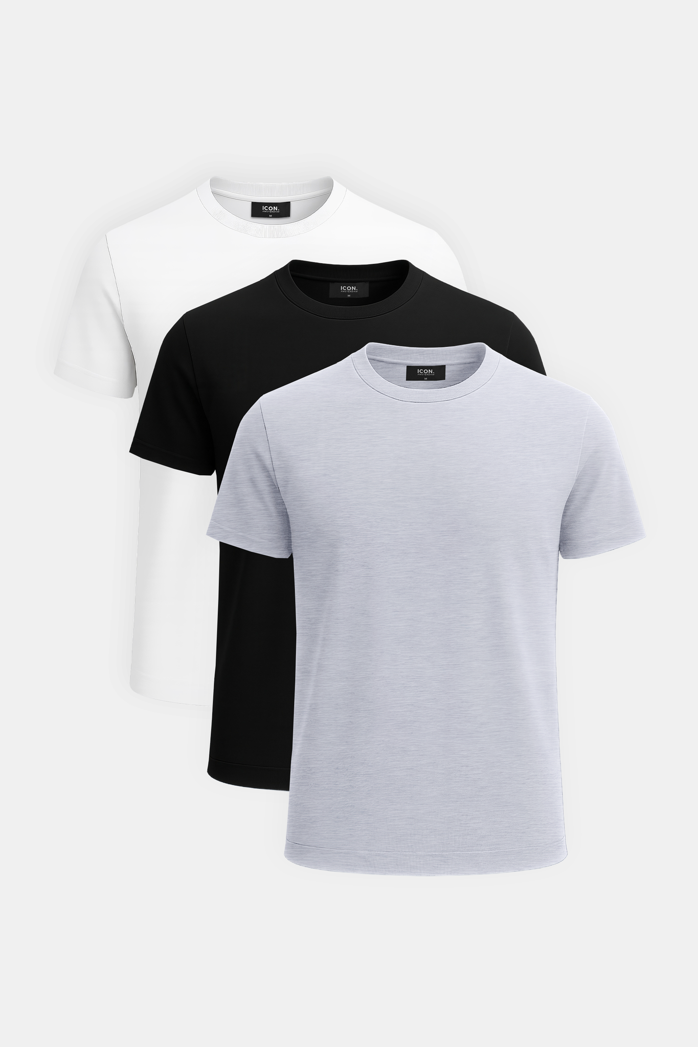 Slim Fit T-Shirt 3-Pack til Mænd - Ultra-Blød og Alsidig Design 0