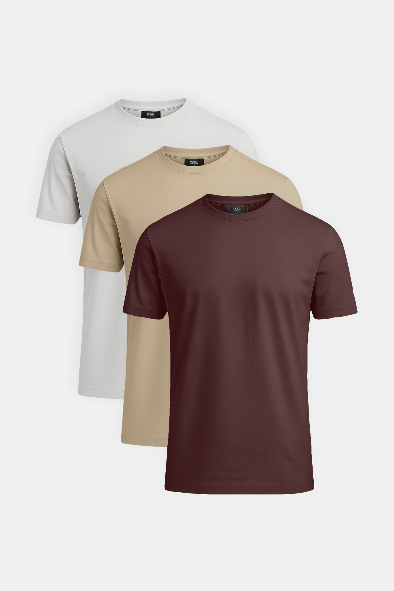 Slim Fit T-Shirts - 3-Pack 100% Merceriseret Supima Bomuld til Mænd 0