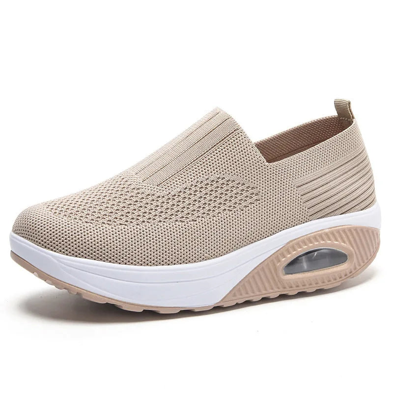 Ortopædiske Sneakers Dame | Slip-On Med Åndbar Mesh & Luftpude-Sål | Komfortabel Hverdagsfodtøj 1