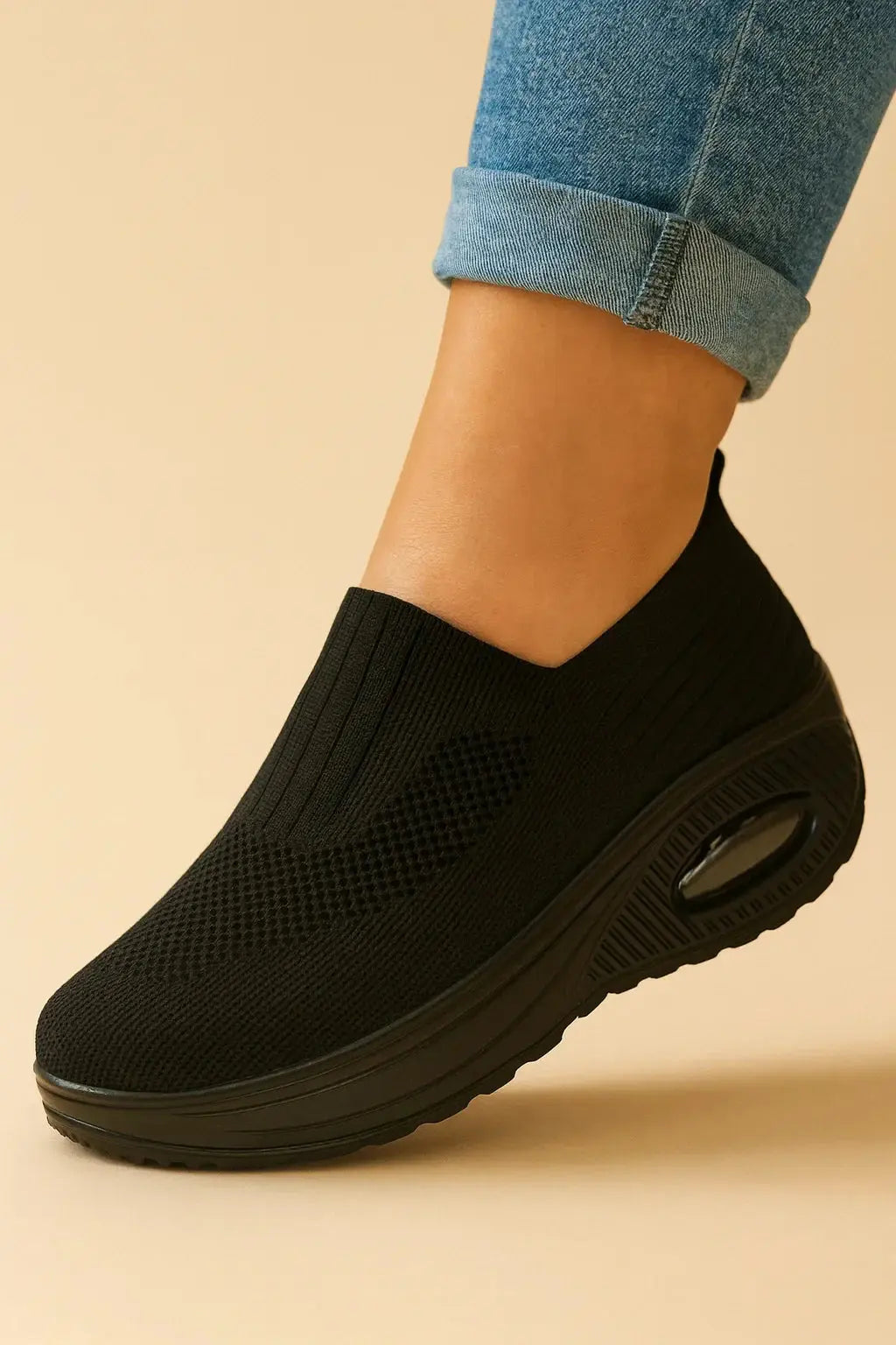 Ortopædiske sneakers dame slip-on mesh luftpude sål sommer hverdag  Panorla