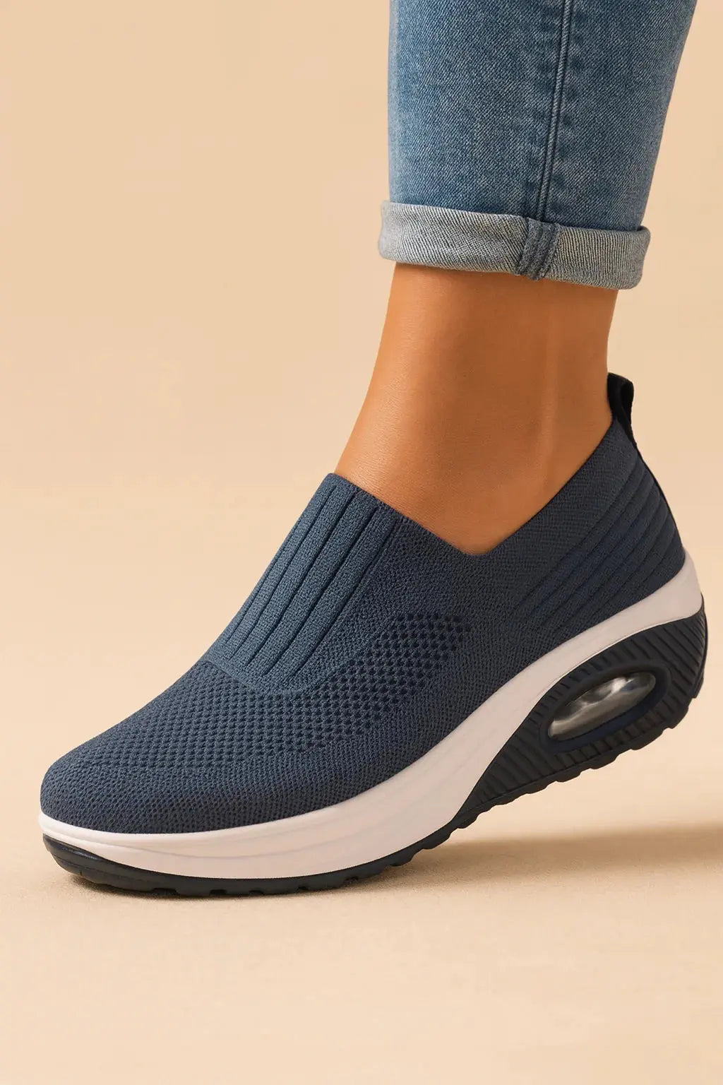 Ortopædiske sneakers dame slip-on mesh luftpude sål sommer hverdag  Panorla