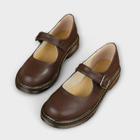 Women's Mary Jane Flat Shoes Buckle Strap Comfort Shoes