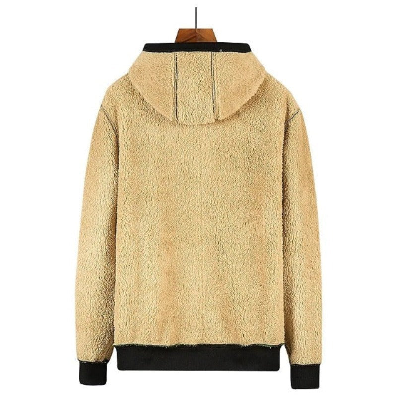 Fleece Hættetrøje med Lynlås til Mænd – Varm Hoodie til Sportstøj og Afslapning 8
