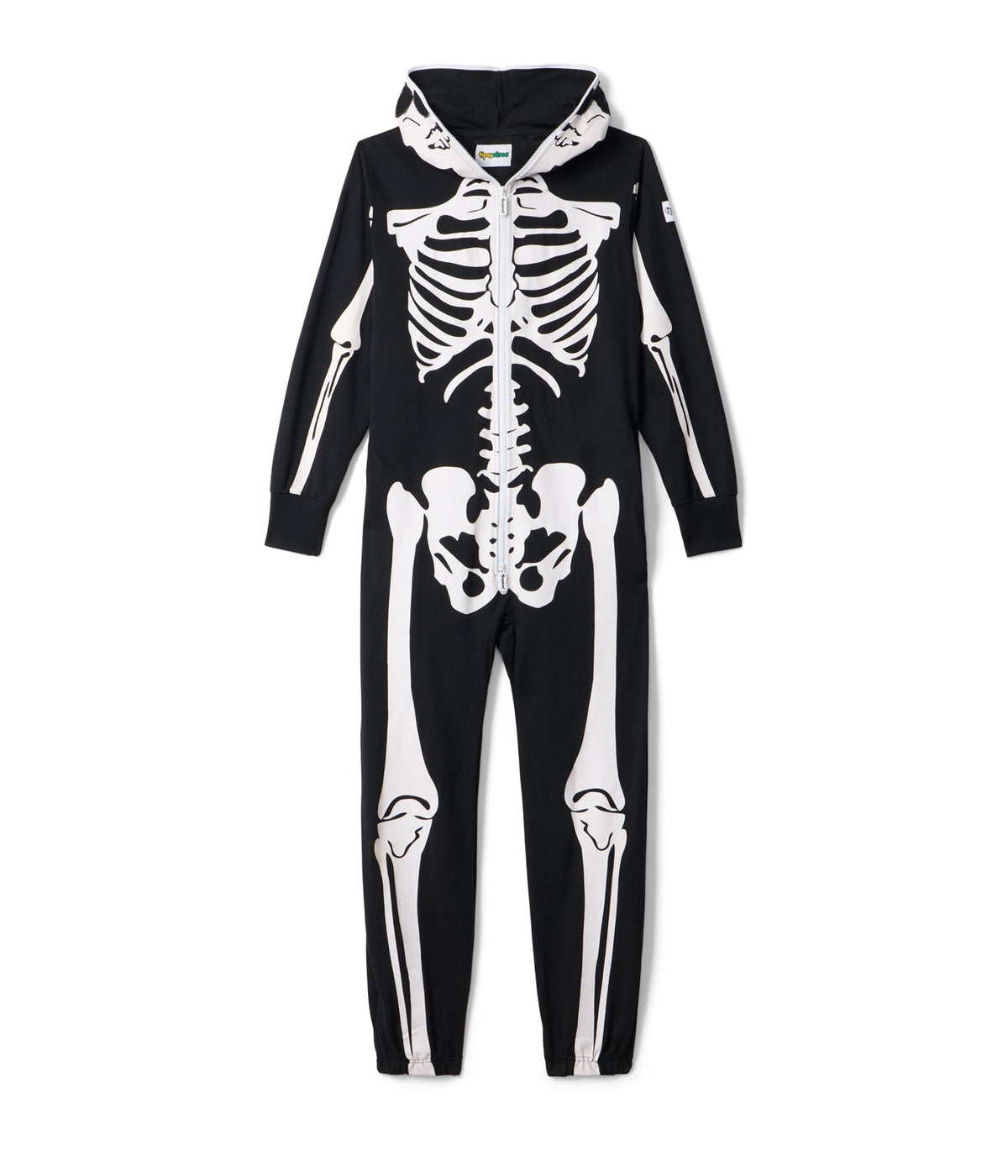 Skeletowe Onesie Damskie – Halloweenowy Kombinezon z Kapturem