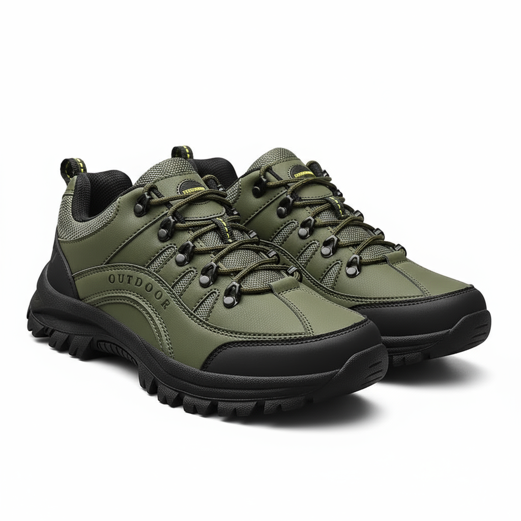 Ortopædiske Vandresko Herre med Komfortabel Støtte og Slidstærk Gummisål – Ideel til Vandring og Udendørs Aktiviteter 2