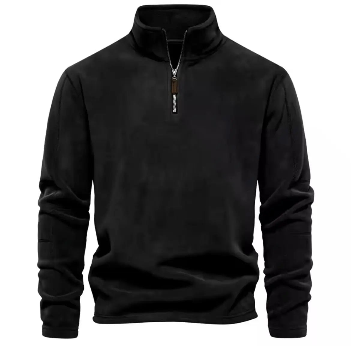 Sweater Herre – Fleece med Ståkrave – Varm Komfort til Kolde Dage
