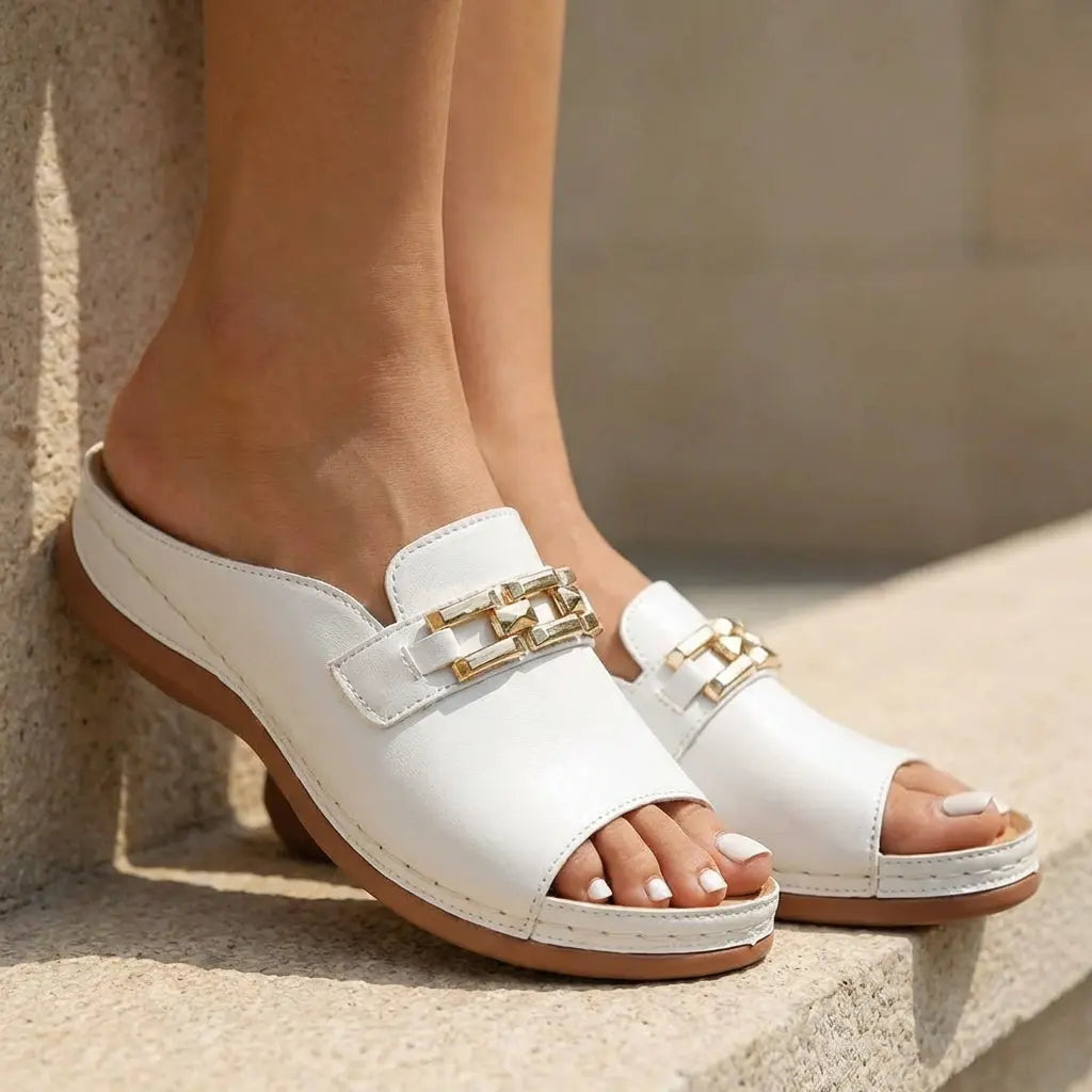 Amelia | Ortopædiske Sandaler til Dame med Ergonomisk Fodseng | Elegant Slip-On Design for Maksimal Komfort 2