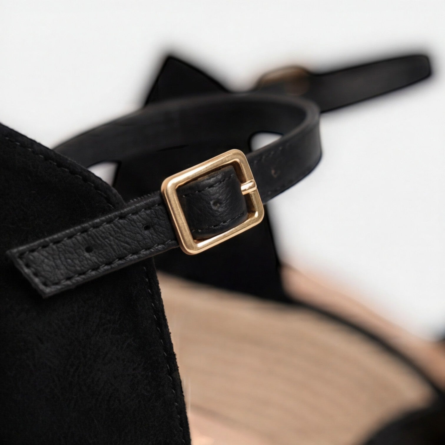Women's Closed-Toe Wedge Sandals – Ankle Strap, Comfort Sole