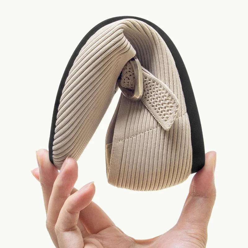 Women's Mary Jane Flat Shoes Knit Breathable Comfort Square Toe