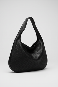 Shoulder Bag Women Woven – Round Hobo Bag with Single Strap