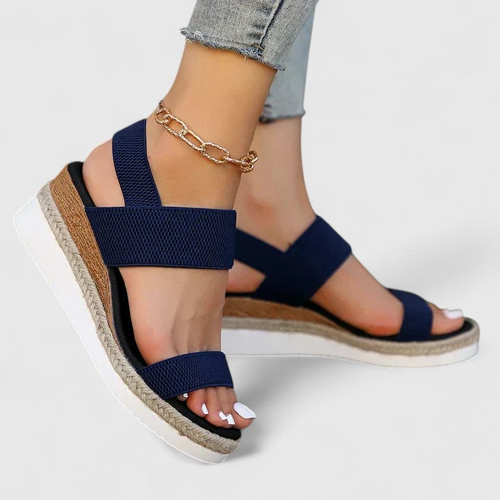 Kilesandaler Dame – Espadrille Sandaler med Elastiske Remme