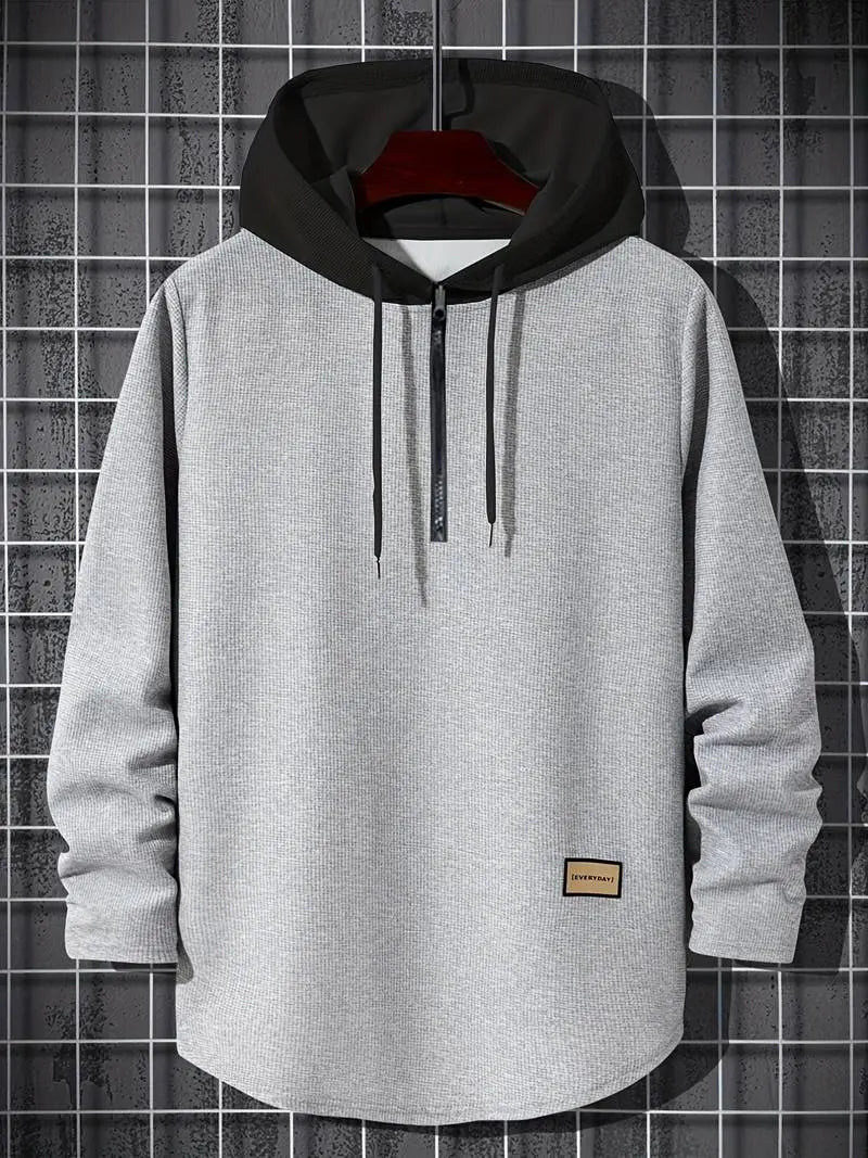 Hættetrøjer Mænd | Color Block Hoodie med Integreret Hætte | Komfortabel til Hverdagsbrug 1