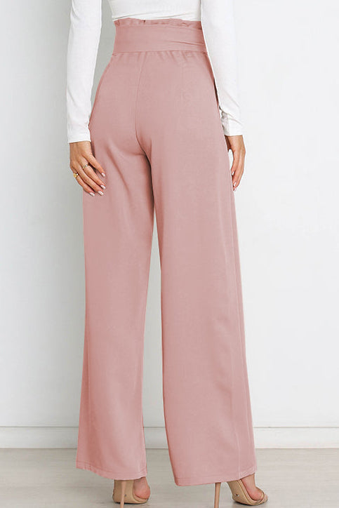 Paperbag Trousers Women – High-Waist Wide Leg with Tie Belt