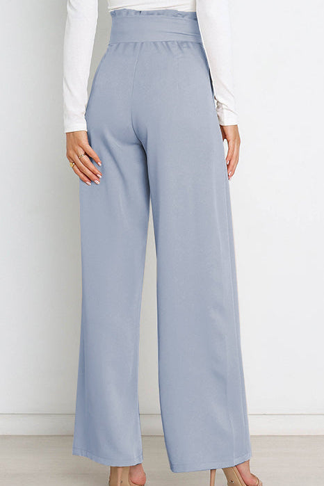 Paperbag Trousers Women – High-Waist Wide Leg with Tie Belt