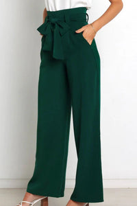Paperbag Trousers Women – High-Waist Wide Leg with Tie Belt