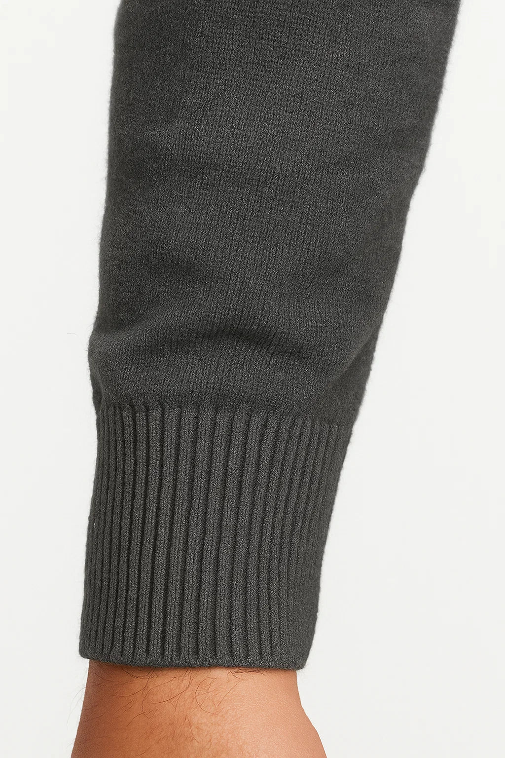 Jonas | Striktrøje til Mænd med Halv Lynlås og Klassisk Pasform